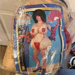 Inflatable Costume - Tan and Red